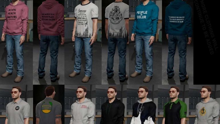 Wardrobe Plus Casual Clothing Pack v1.0 FS22 - Farming Simulator 22 Mod ...