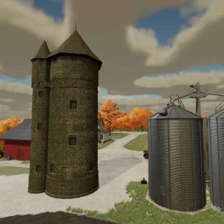 Big Water Tower v1.0 FS22 Mod | Farming Simulator 22 Mod
