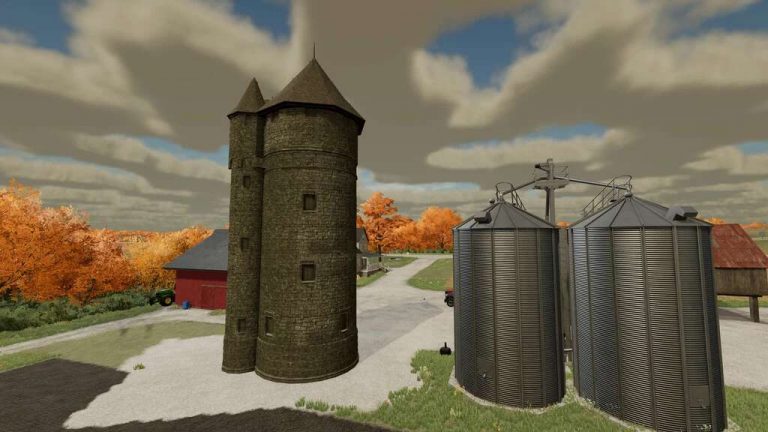 Big Water Tower v1.0 FS22 Mod | Farming Simulator 22 Mod