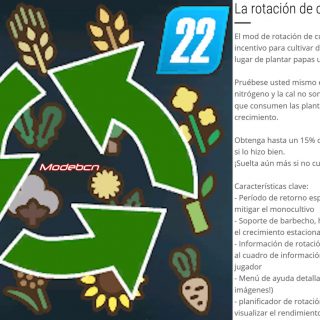 Crop Rotation ESPANOL v2.5 FS22 Mod | Farming Simulator 22 Mod