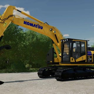 Komatsu Excavator Mega Pack v1.0 FS22 Mod | Farming Simulator 22 Mod