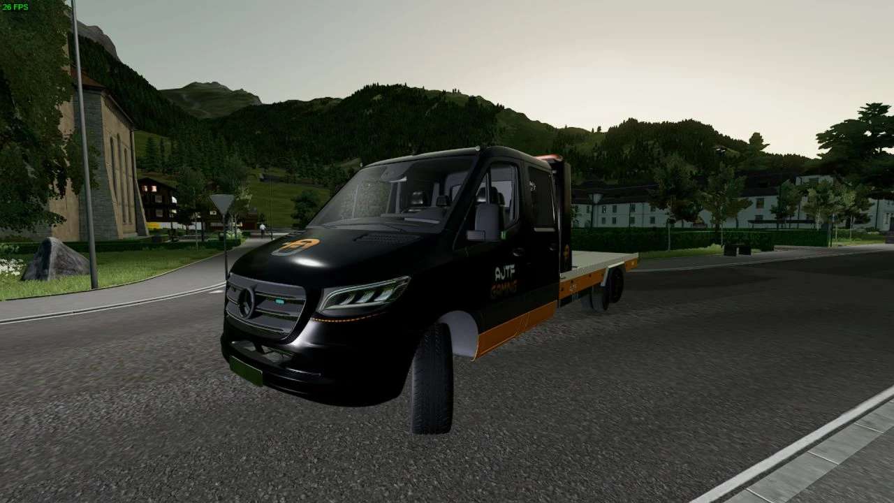 Mod - Mercedes Sprinter tow truck v1.0 FS22 • FarmingSimulator.app