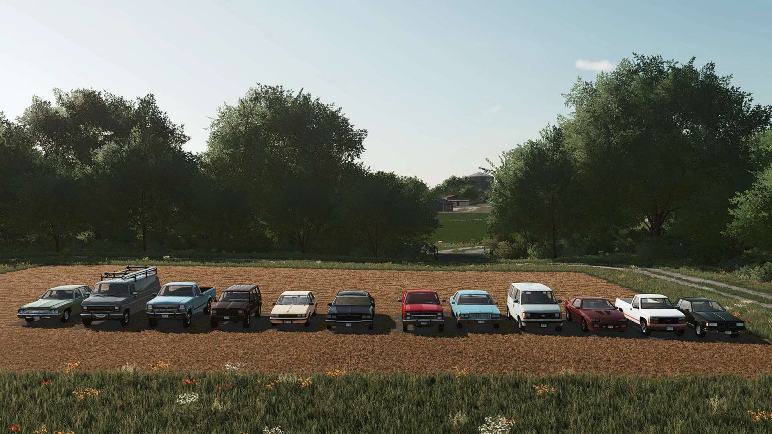 Old USA Placeable Cars V1.0 FS22 Mod | Farming Simulator 22 Mod
