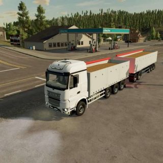 Sisu Grain Truck + Trailer v1.0 FS22 Mod | Farming Simulator 22 Mod