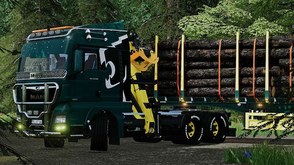 Man Tgx Forest Semi Truck V102 Fs22 Farming Simulator 22 Mod Fs22 Mod 7682