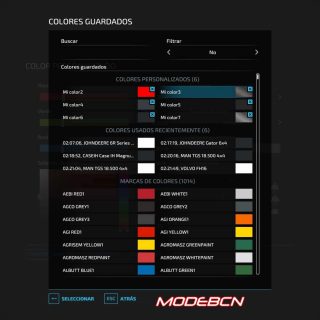 Color Configurator Color Configurator ESPANOL v1.5 FS22 Mod | Farming Simulator 22 Mod