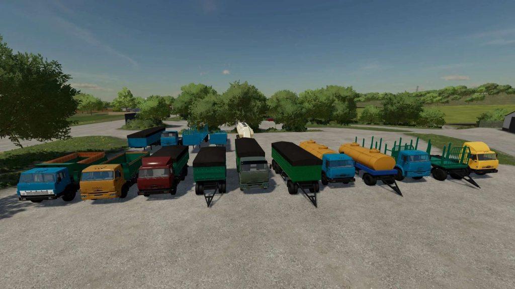 PACK Kamaz v1.0 FS22 Mod | Farming Simulator 22 Mod