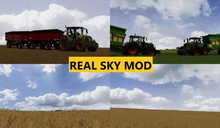 Real Dynamic Sky Mod V1.0 FS22 Mod | Farming Simulator 22 Mod
