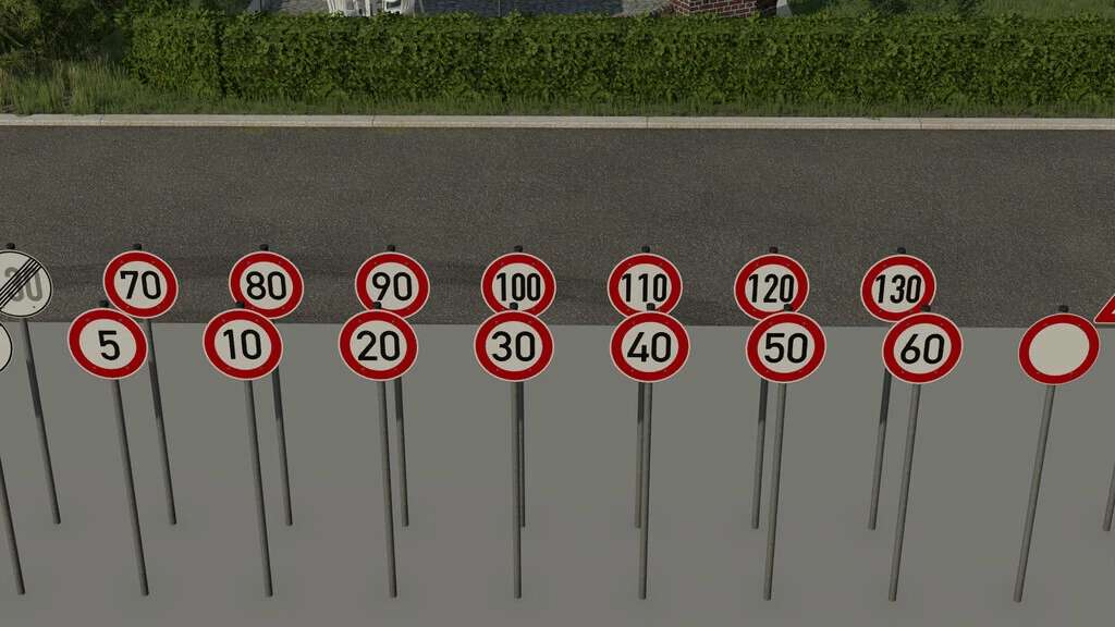 German Traffic Signs Prefab V1001 Fs22 Farming Simulator 22 Mod Fs22 Mod 9432