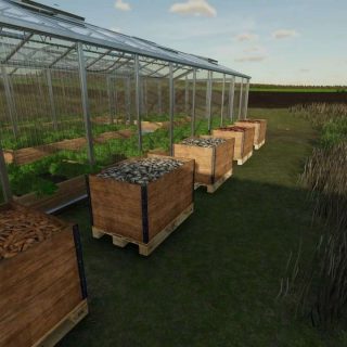 Large Greenhouse (Premium crops) v1.0 FS22 Mod | Farming Simulator 22 Mod