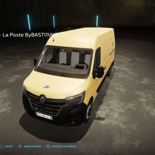 Renault Master IV La Poste v1.0 FS22 Mod | Farming Simulator 22 Mod