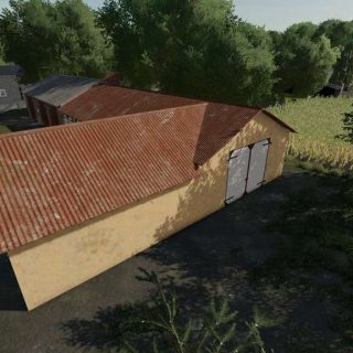 Brick And Plastered Garage v1.0 FS22 Mod | Farming Simulator 22 Mod