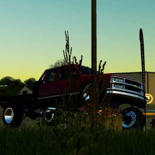 1995 Chevy K1500 Flatbed v2.1 FS22 Mod | Farming Simulator 22 Mod