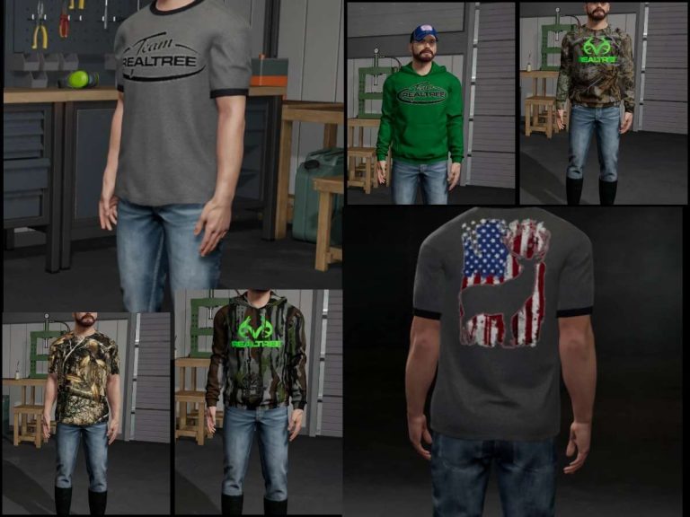 Camo themed clothing pack v1.0 FS22 - Farming Simulator 22 Mod | FS22 mod