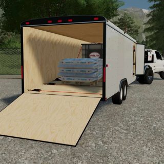 Enclosed Trailer v1.0.0.1 FS22 Mod | Farming Simulator 22 Mod