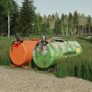 Hankkija Fuel Tanks v1.0 FS22 Mod | Farming Simulator 22 Mod