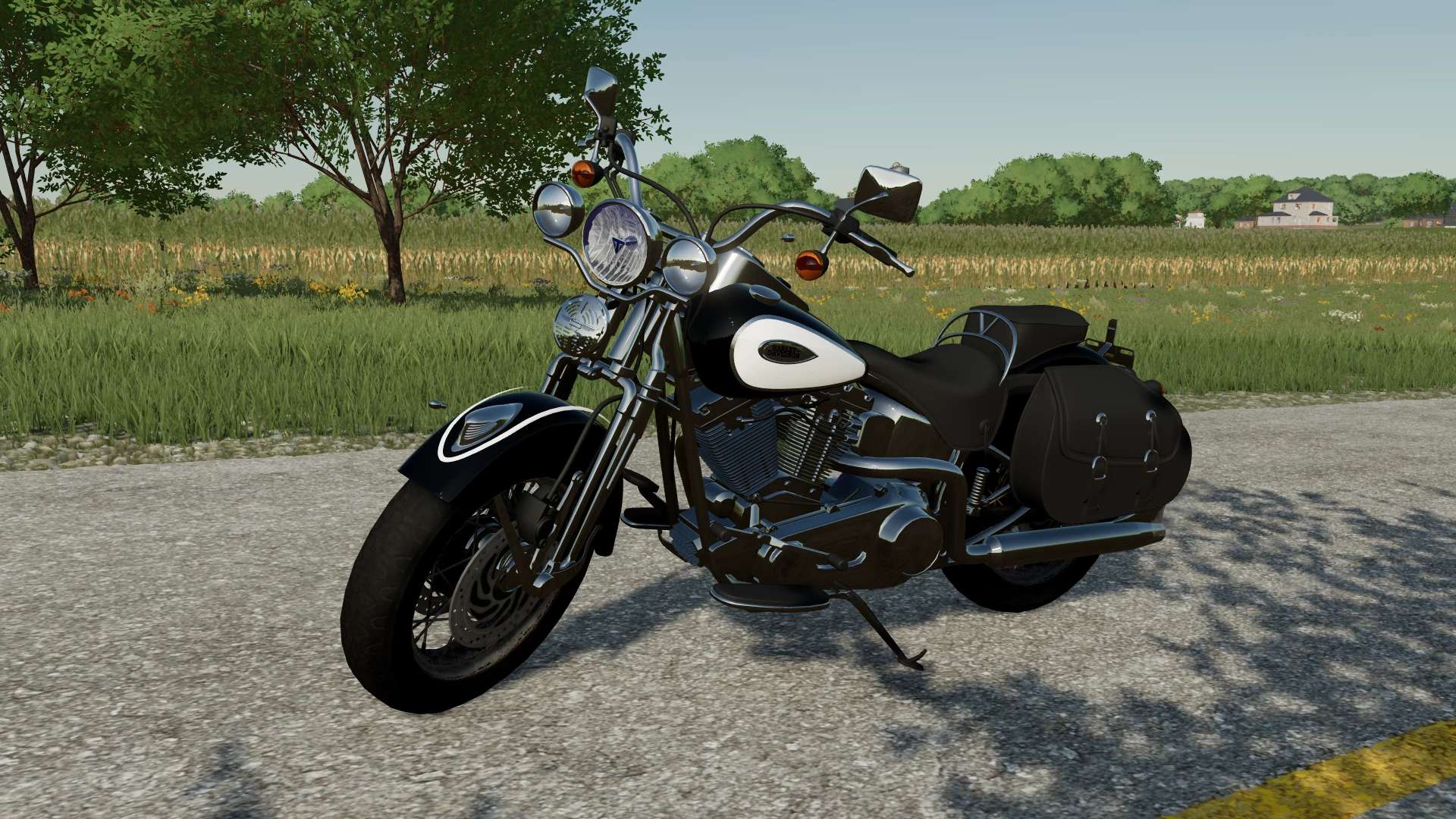 Harley Davidson Heritage Springer V FS Farming Simulator Mod FS Mod