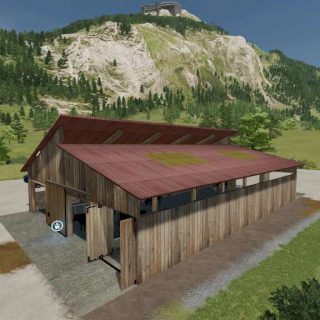 Modern Free-Range Cattle Barn v1.0 FS22 Mod | Farming Simulator 22 Mod