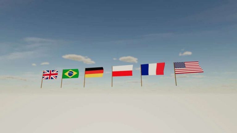 National Flags v1.0 FS22 Mod | Farming Simulator 22 Mod