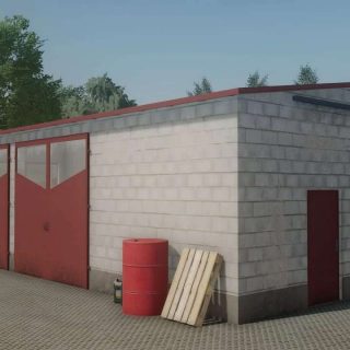 Concrete Block Garage v1.0 FS22 Mod | Farming Simulator 22 Mod