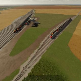 Placeable Railroad Track v1.0 FS22 Mod | Farming Simulator 22 Mod