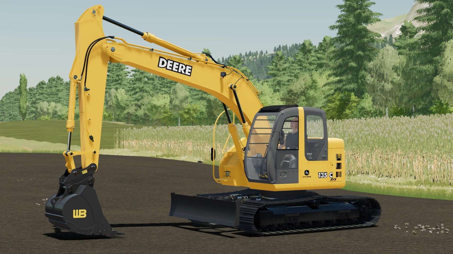 Hitachi ZX 135 US/John Deere 135C v1.0 FS22 Mod | Farming Simulator 22 Mod