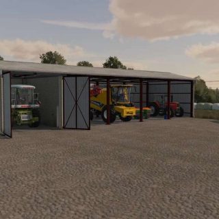 Shed With Garage v1.0 FS22 Mod | Farming Simulator 22 Mod