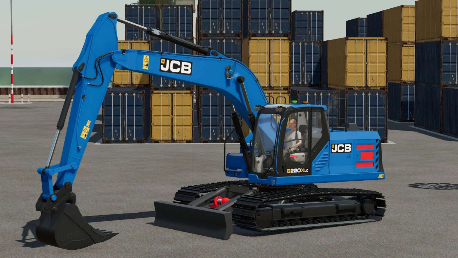 JCB 220X Excavator v1.0 FS22 Mod | Farming Simulator 22 Mod