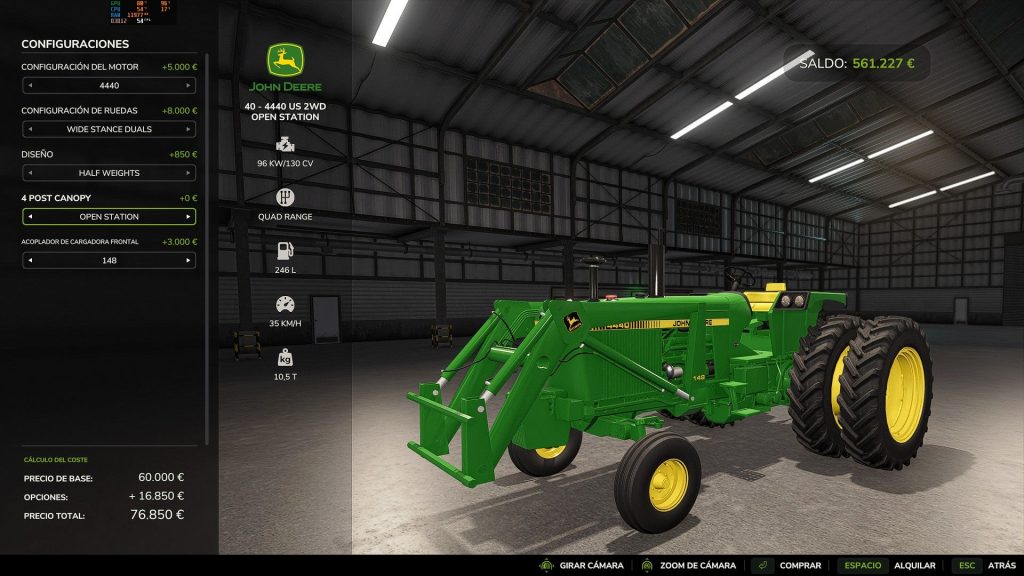 John Deere 40 Series V1 0 0 0 FS25 Mod Farming Simulator 22 Mod