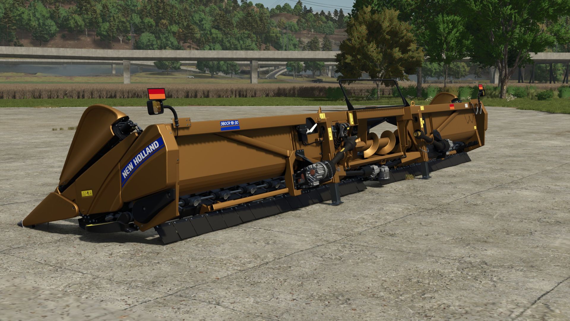 New Holland 980C Header Gold Edition v1.0.0.0 FS25 Mod | Farming ...