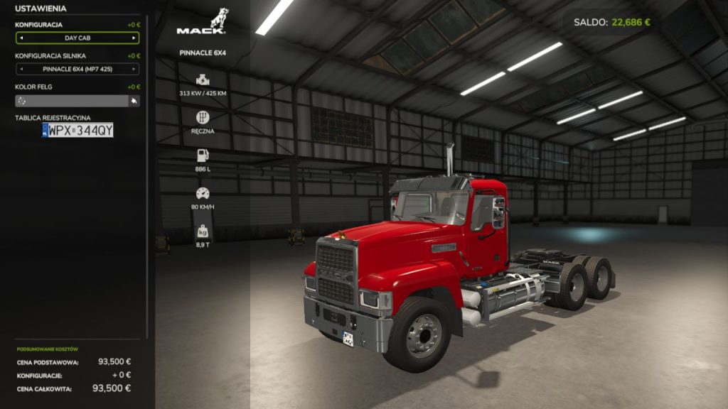 Mack Pinnacle V1.0.0.0 FS25 Mod | Farming Simulator 22 Mod