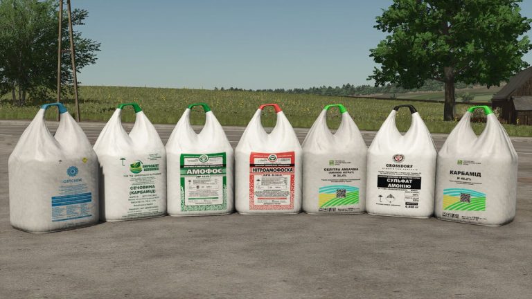 Pallets And Big Bags UA Pack V1.0.0.0 FS25 Mod | Farming Simulator 22 Mod