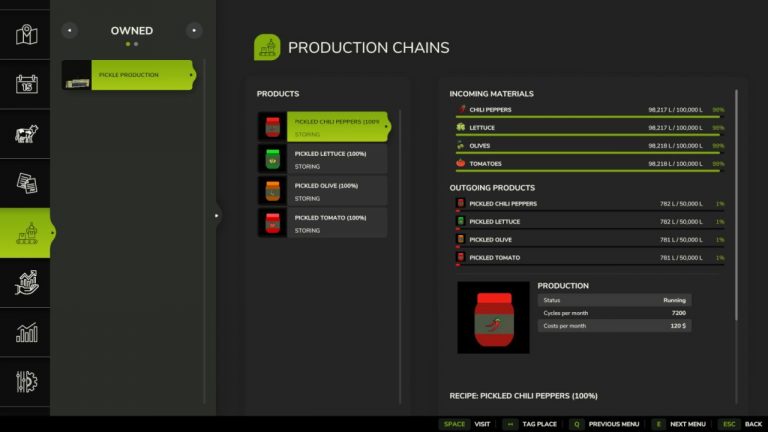 Pickle Production V1.0.0.0 FS25 Mod | Farming Simulator 22 Mod