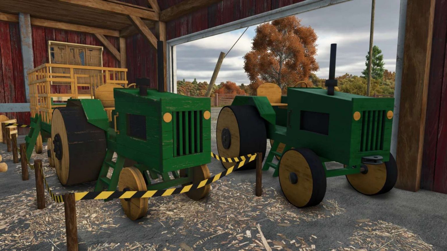 Create Mod Tractor Wooden Tractor Set v1.0.0.0 FS25 Mod | Farming Simulator 22 Mod