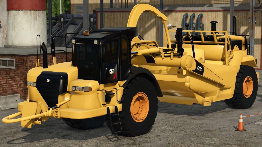 CAT 637K Scraper v1.0.0.0 FS25 Mod | Farming Simulator 22 Mod