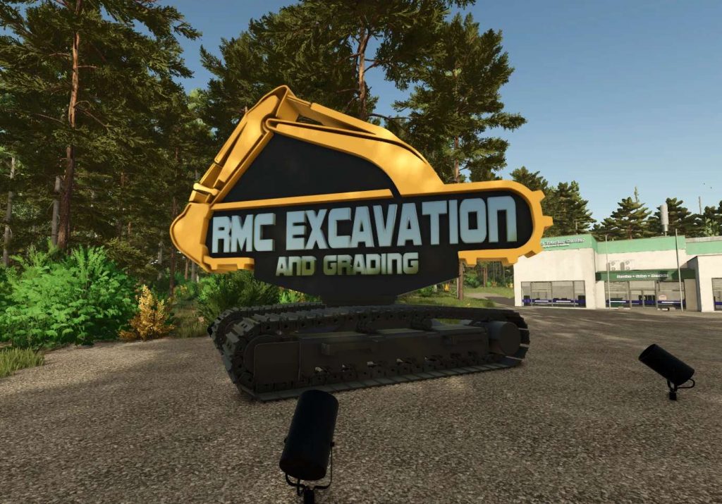 RMC Excavation Sign v1.0.0.0 FS25 Mod | Farming Simulator 22 Mod