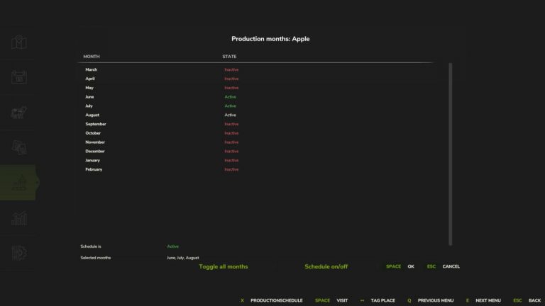 Production Schedule V1.0.0.1 FS25 Mod | Farming Simulator 22 Mod