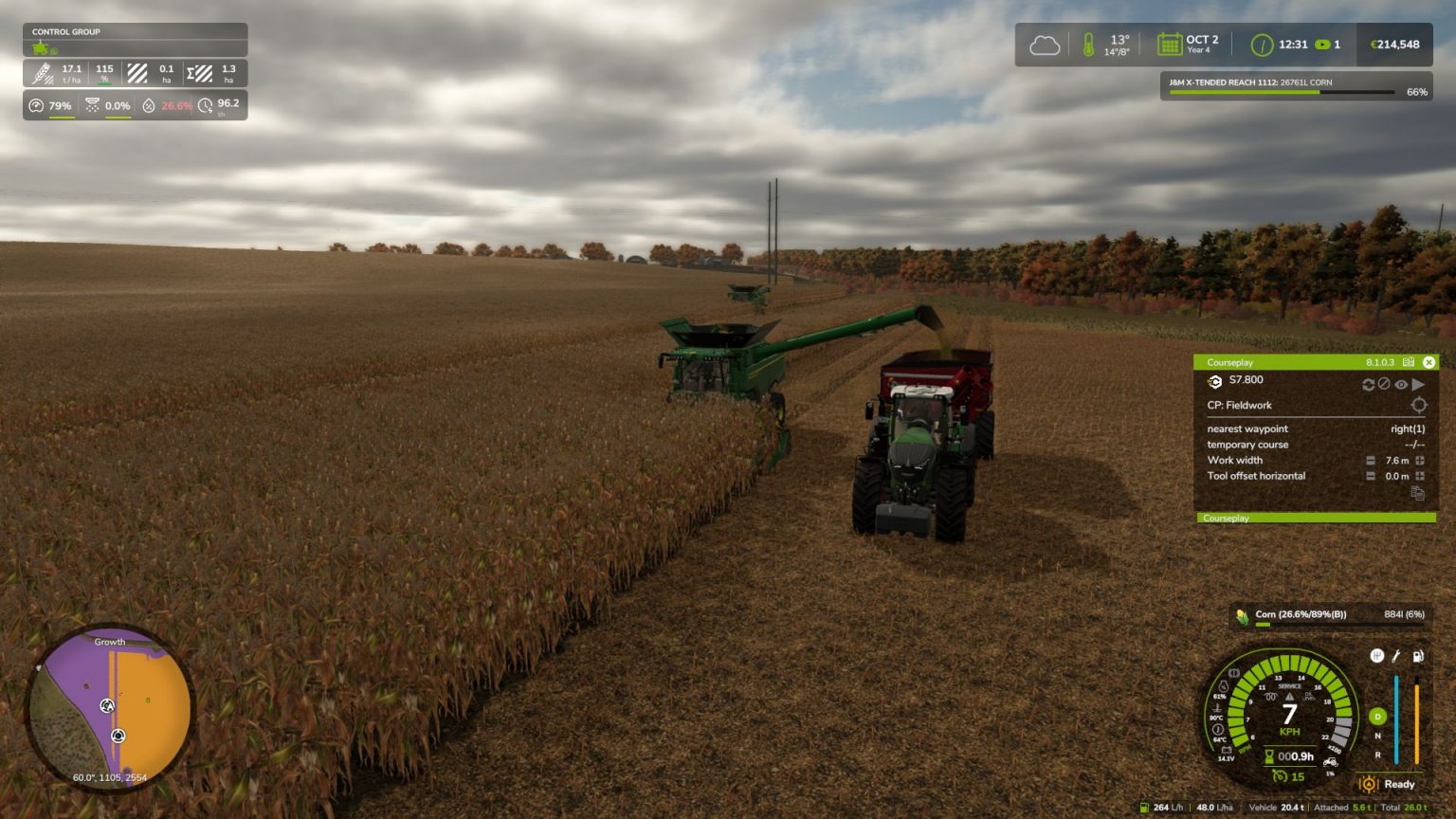 Courseplay: Unload Me V1.1.5.0 FS25 Mod | Farming Simulator 22 Mod