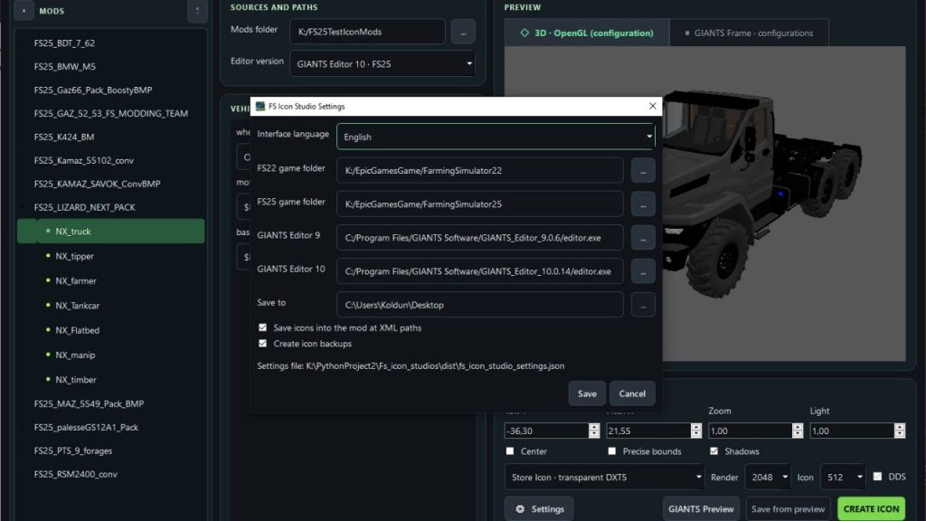 FS Icon Studio V1.0.1.0 FS25 Mod | Farming Simulator 22 Mod